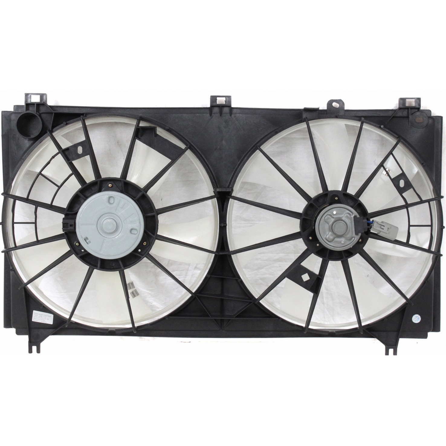 Dual Radiator And Condenser Fan Assembly For 06-12 Lexus IS250