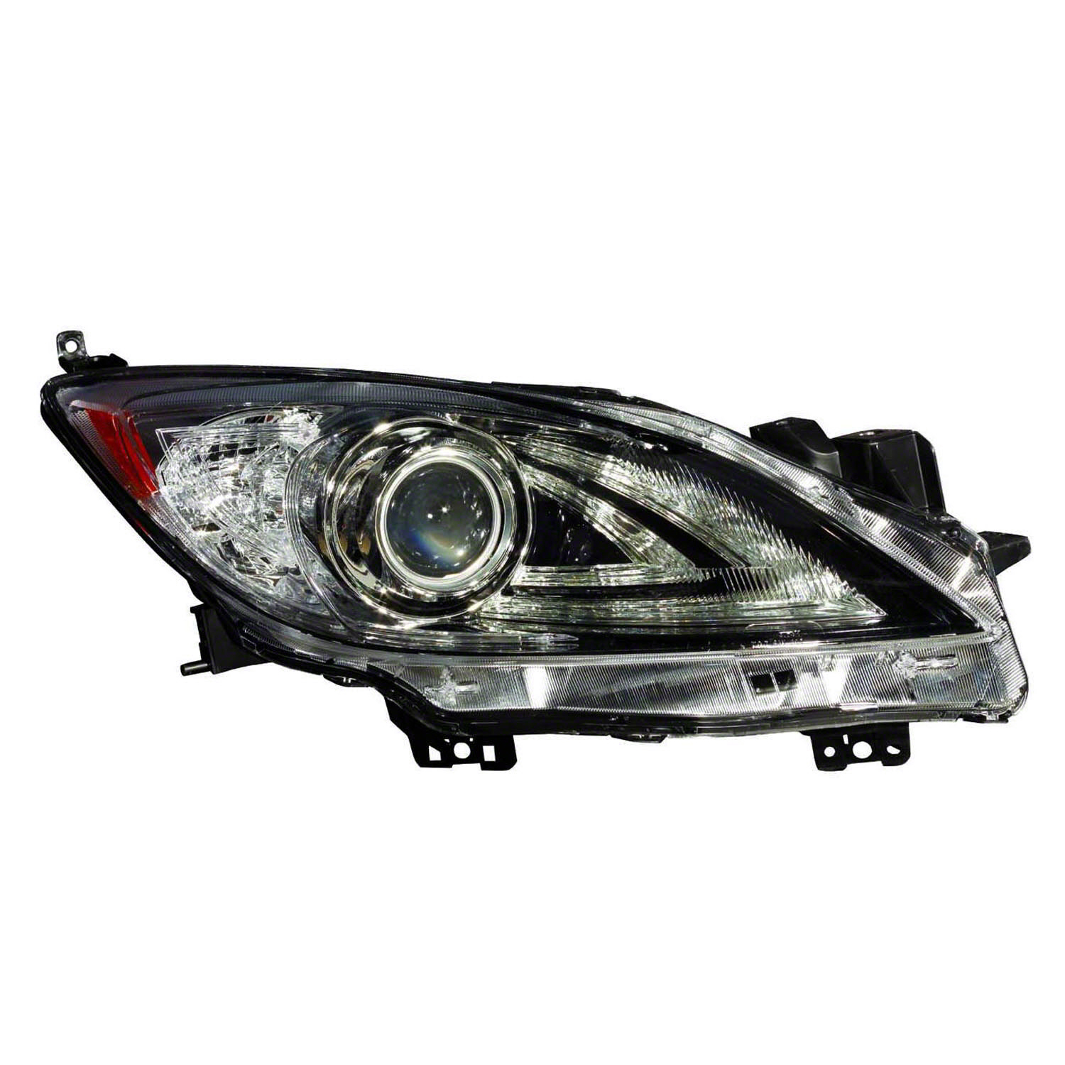 Right Passenger Side Headlight For 10-13 Mazda 3