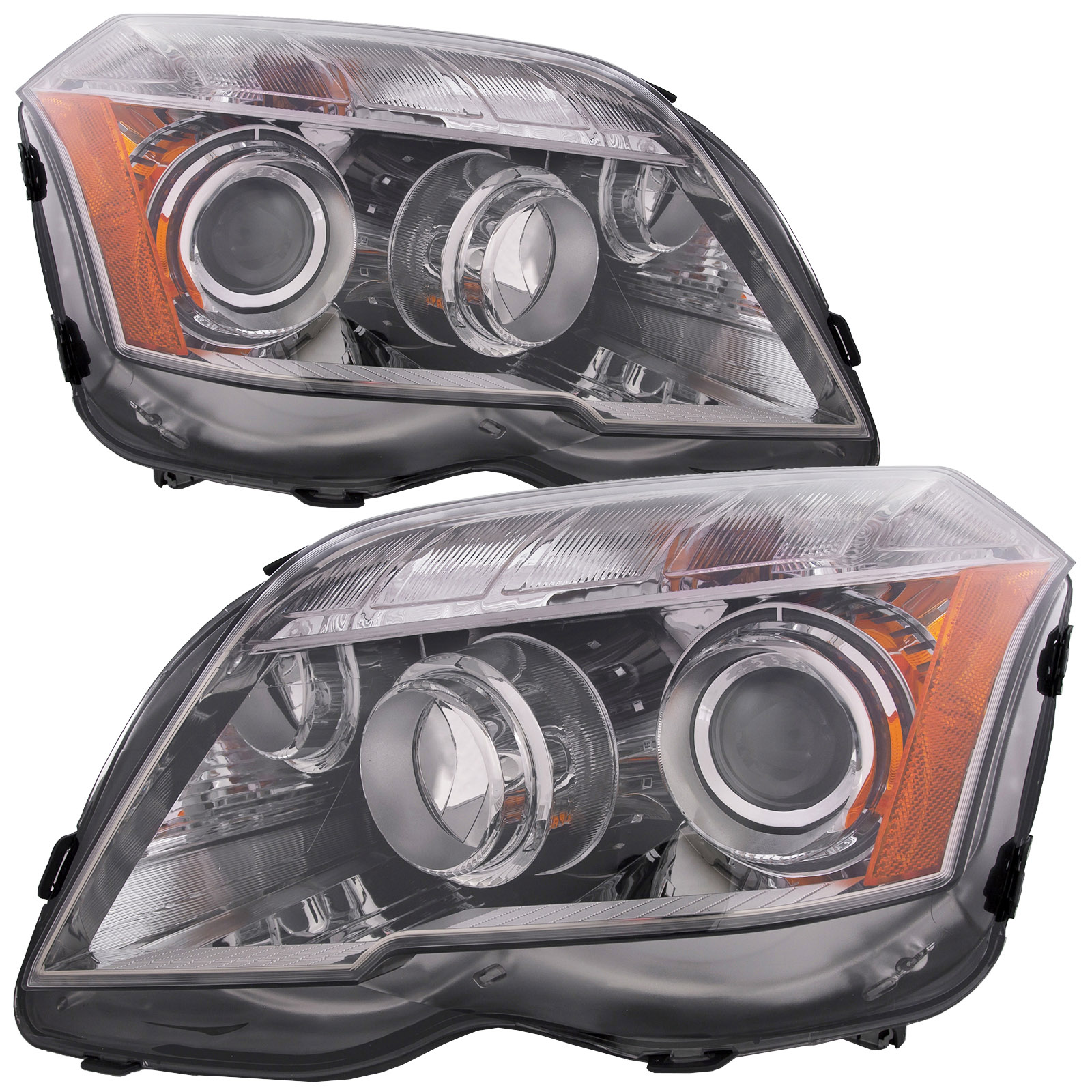 Headlight Set For 10-12 Mercedes-Benz GLK300, 10-12 Mercedes-Benz GLK350