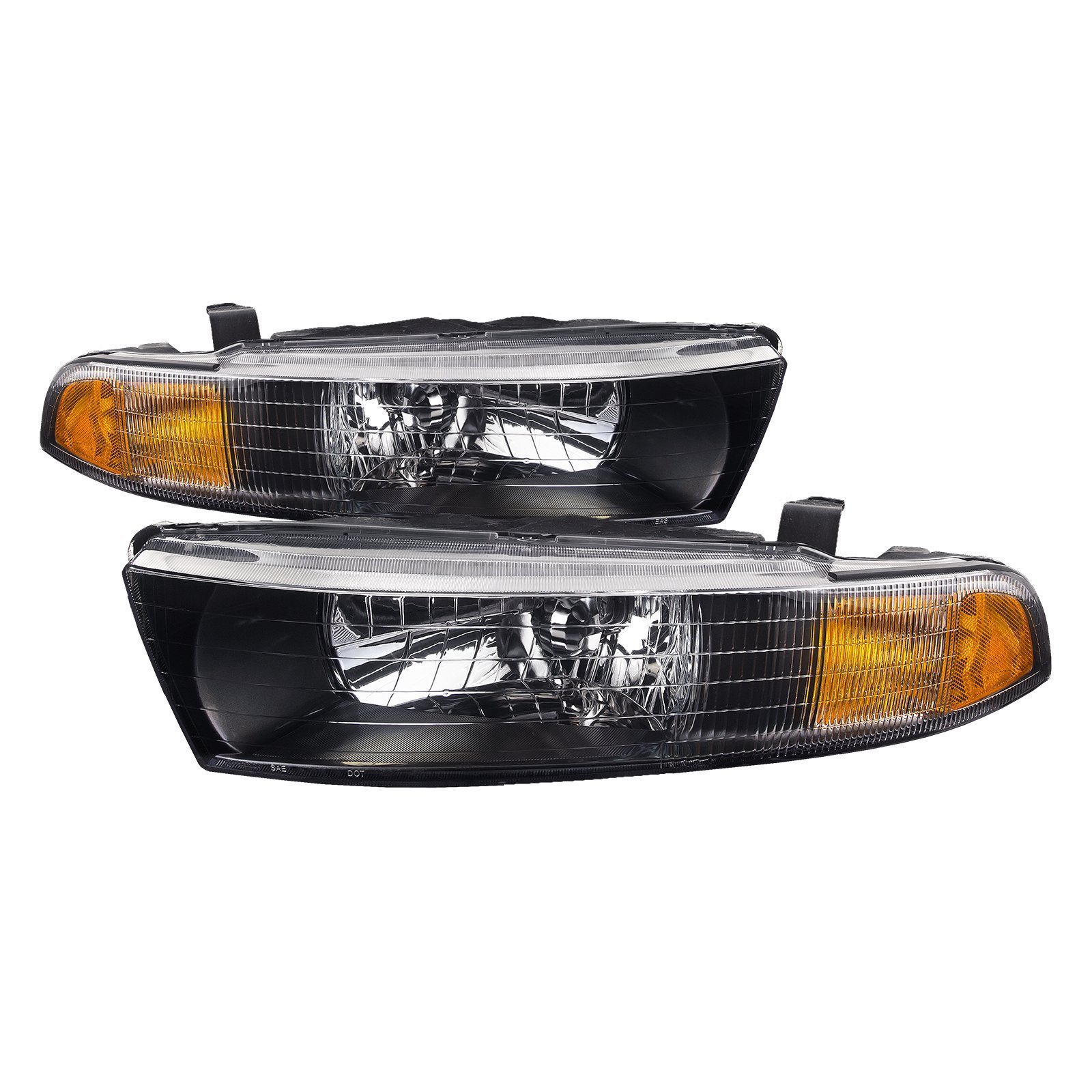 Headlight Set For 02-03 Mitsubishi Galant