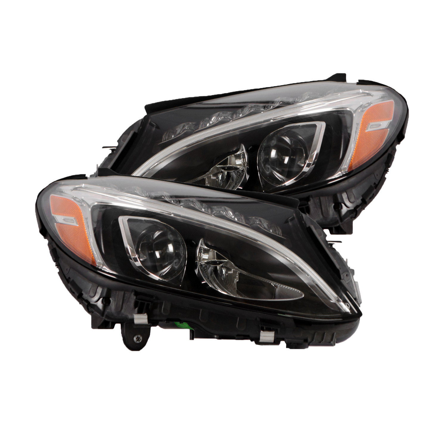 Headlight Set For 15-18 Mercedes-Benz C300