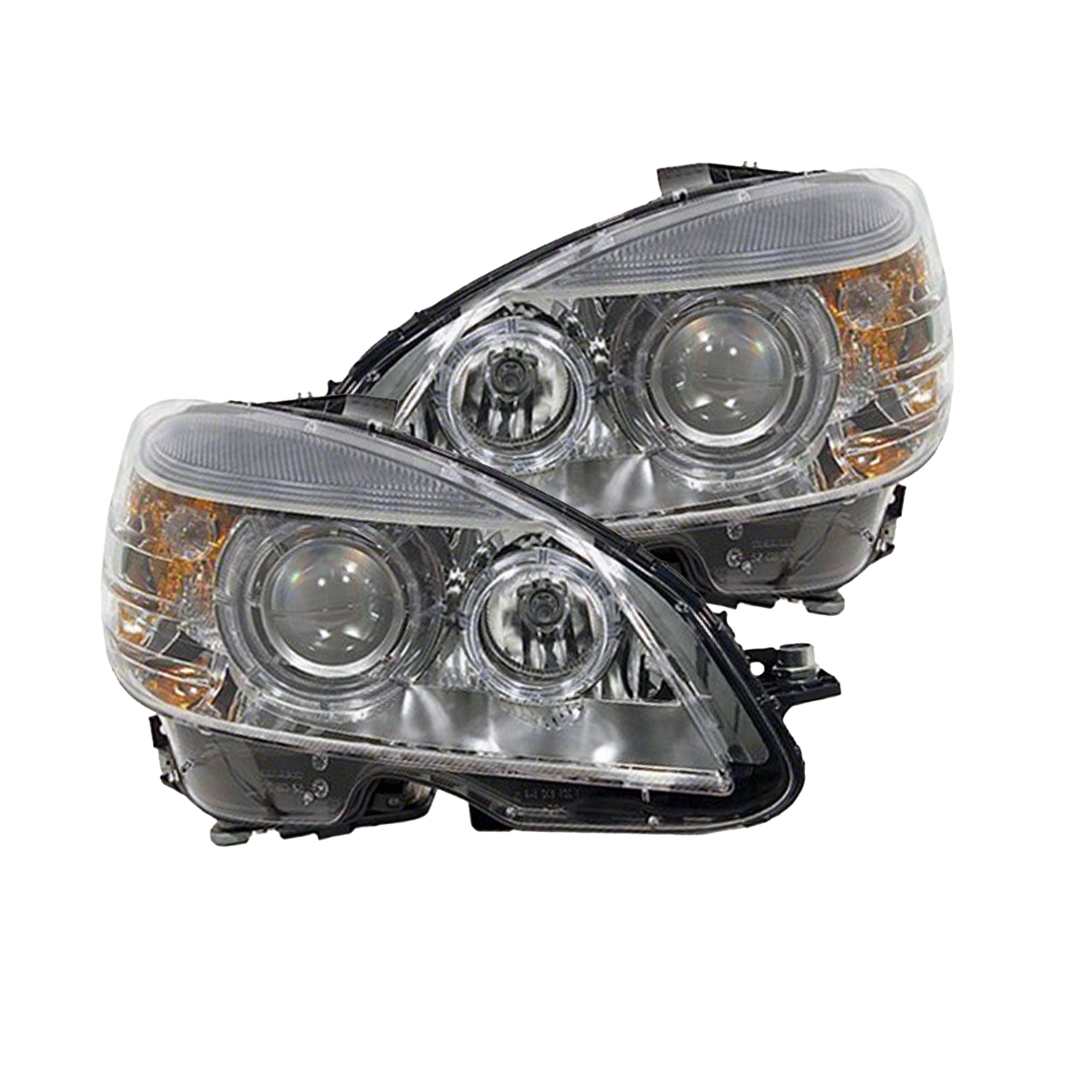 Headlight Set For 08-11 Mercedes-Benz C350