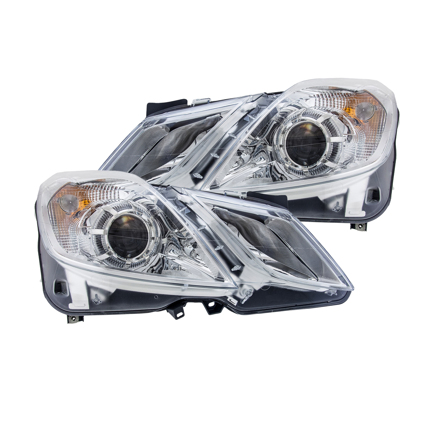 Headlight Set For 10-14 Mercedes-Benz E-350, 10-17 Mercedes-Benz E550