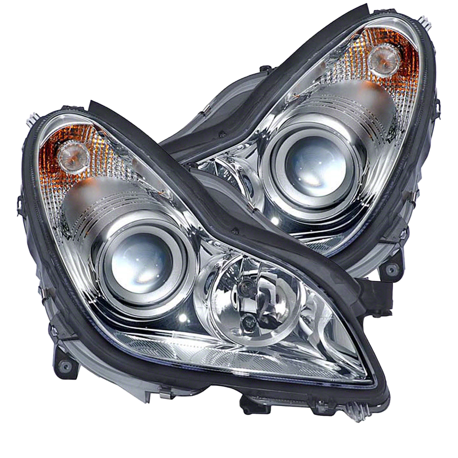 Headlight Set For 06-11 Mercedes-Benz CLS500, 06-11 Mercedes-Benz CLS55 AMG, 07-11 Mercedes-Benz CLS550, 07-11 Mercedes-Benz CLS63 AMG