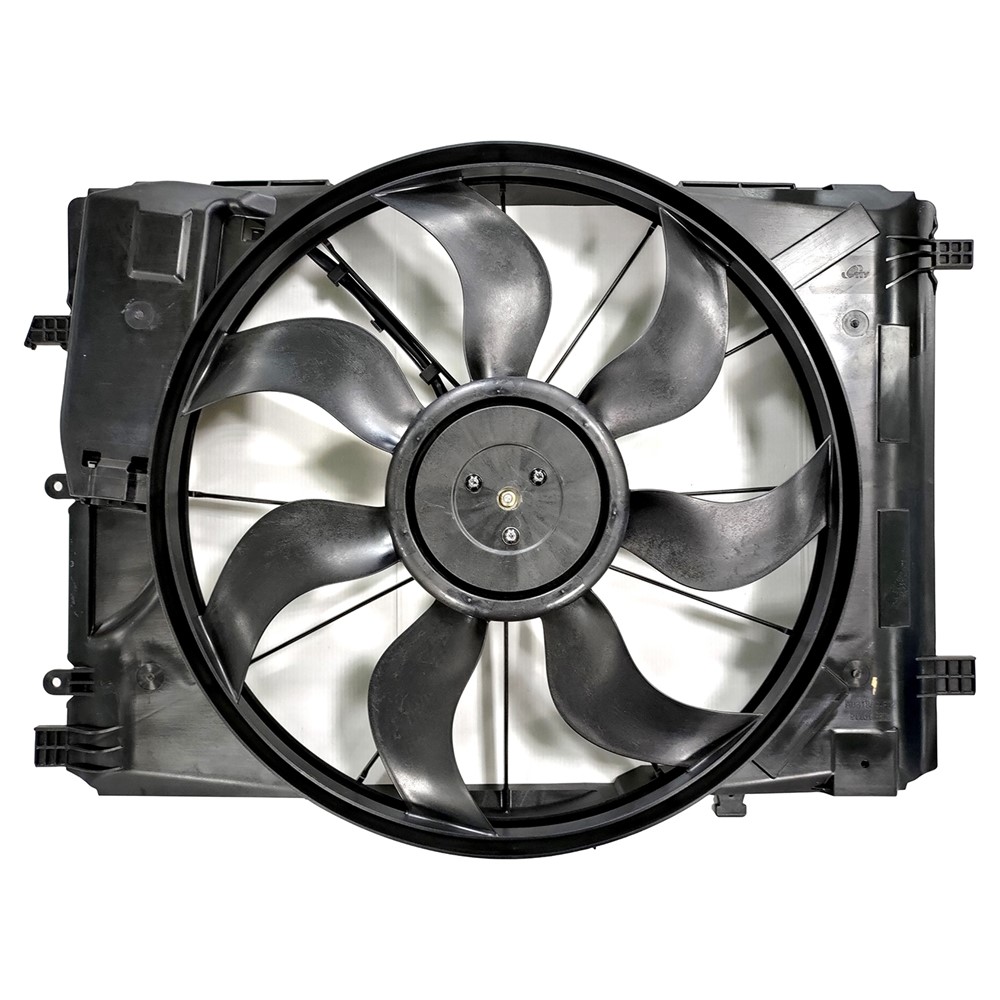 Dual Radiator And Condenser Fan Assembly For 14-19 Mercedes-Benz CLA250, 15-20 Mercedes-Benz GLA250, 15-19 Mercedes-Benz GLA45 AMG, 13-15 Mercedes-Benz SLK250