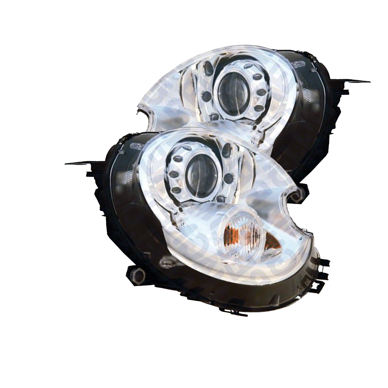 Headlight Set For 07-15 Mini Cooper