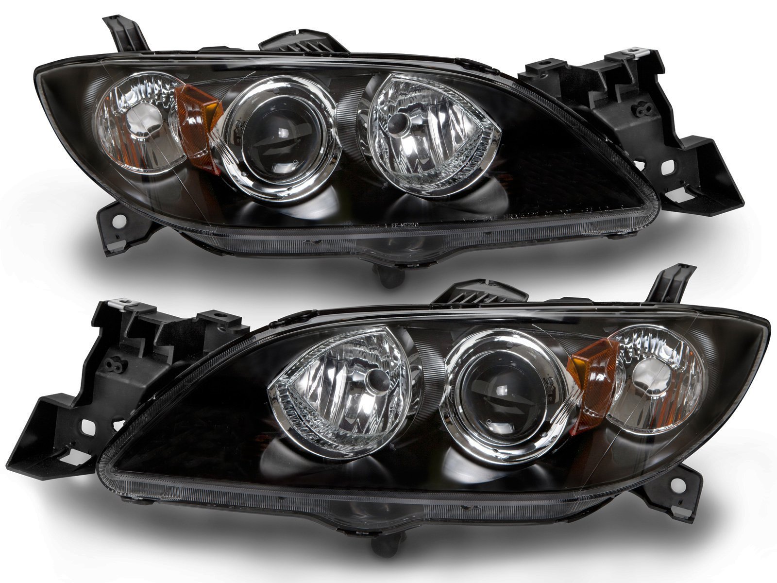 Headlight Set For 04-09 Mazda 3