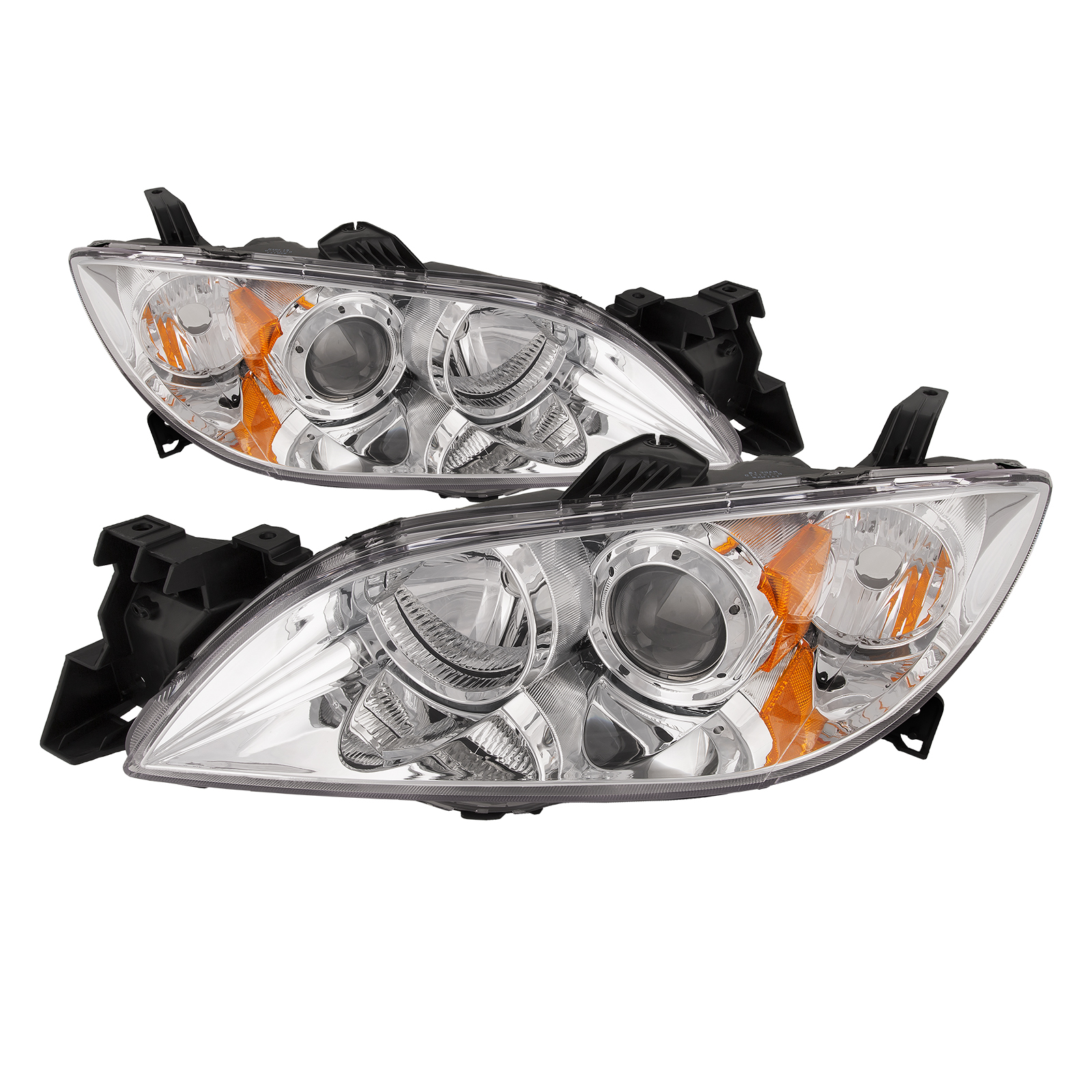 Headlight Set For 04-09 Mazda 3