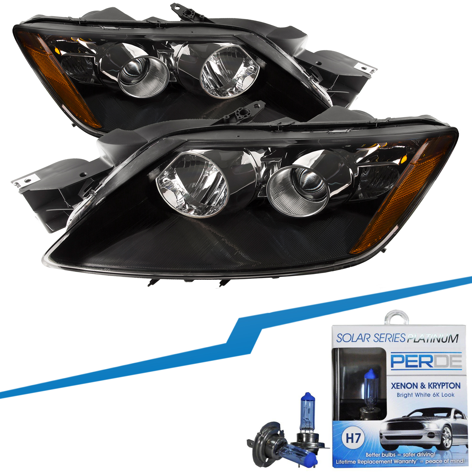 Headlight Set For 07-11 Mazda CX-7