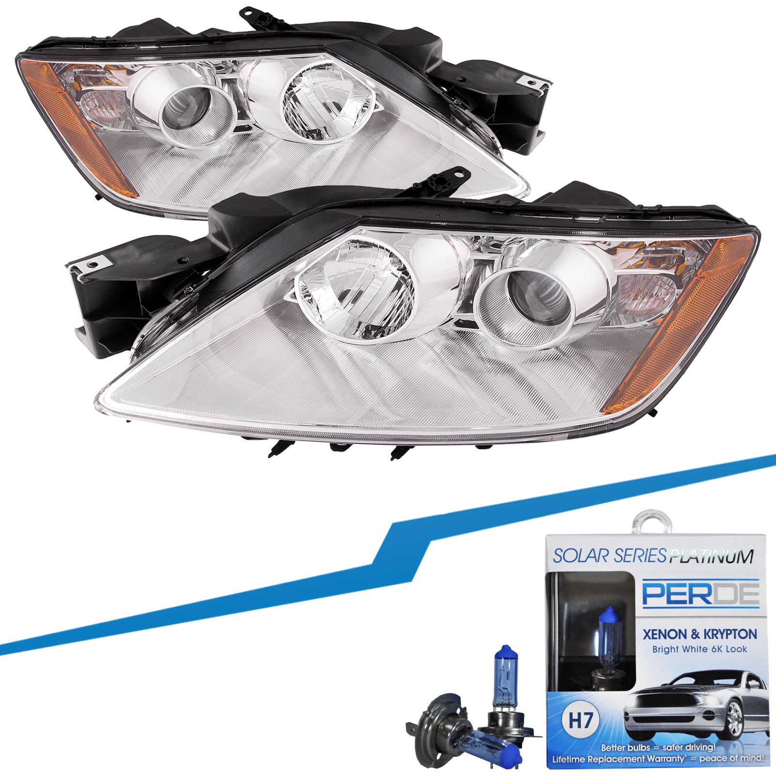 Headlight Set For 07-11 Mazda CX-7