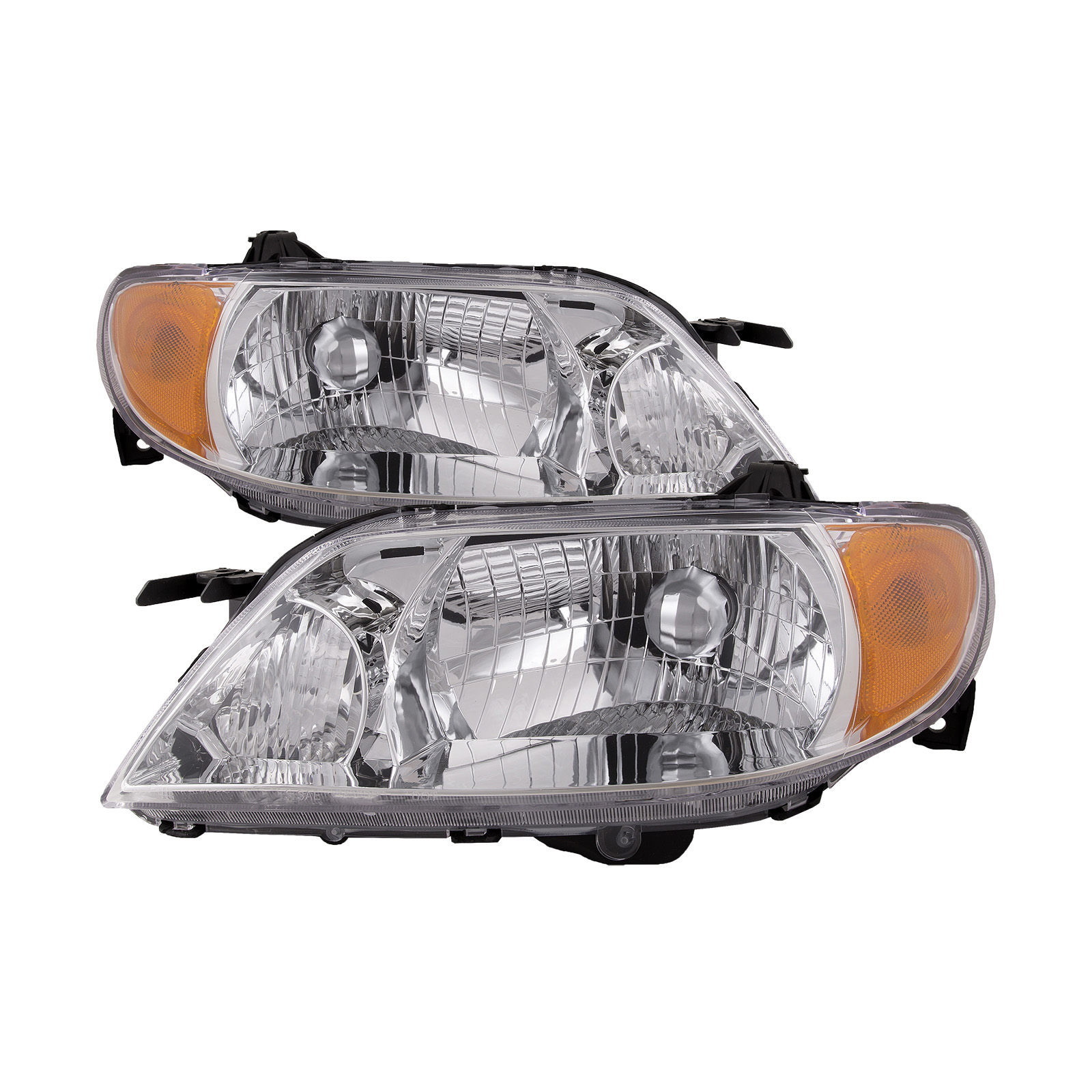 Headlight Set For 01-03 Mazda Protege