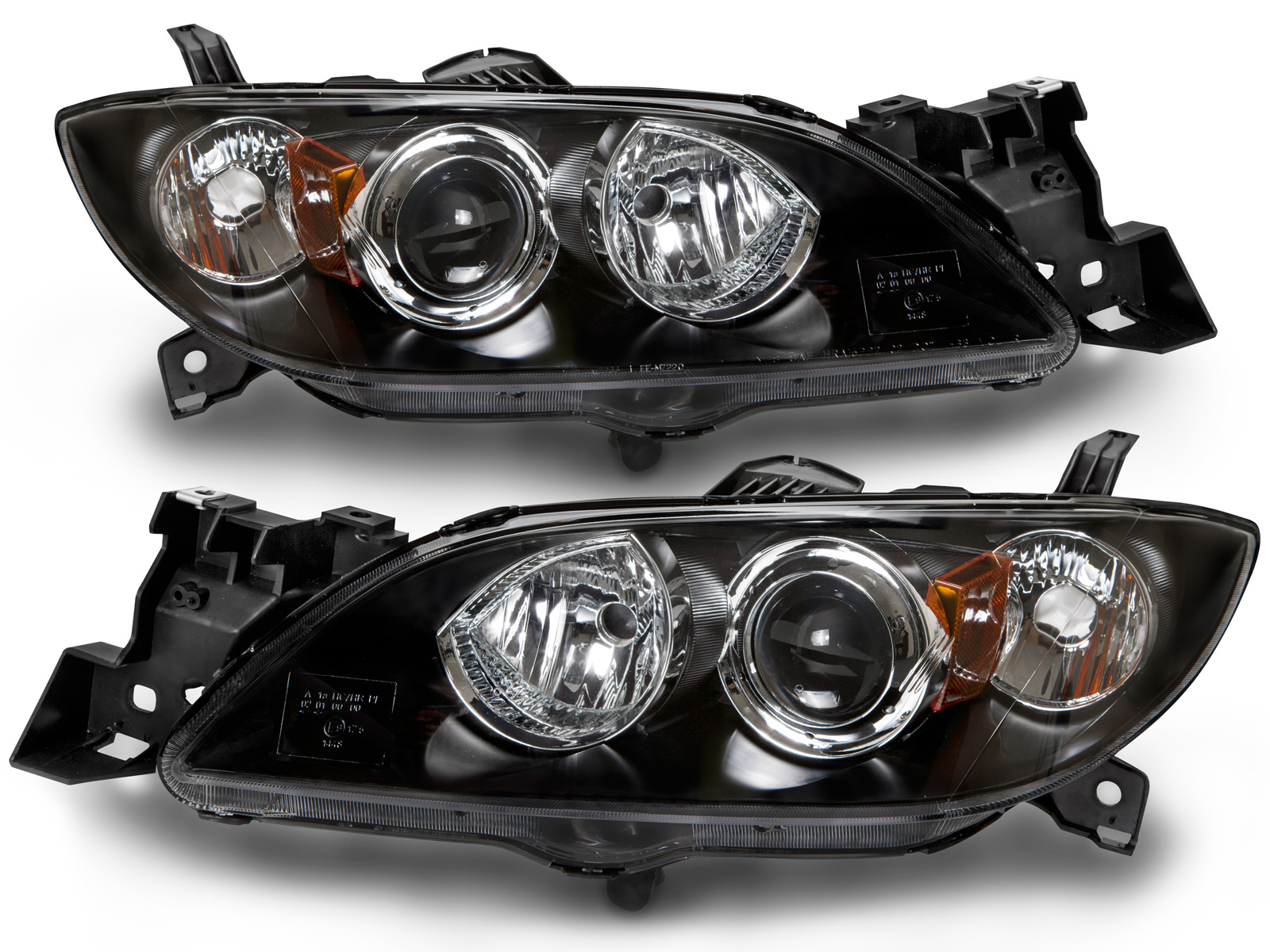 Headlight Set For 04-09 Mazda 3