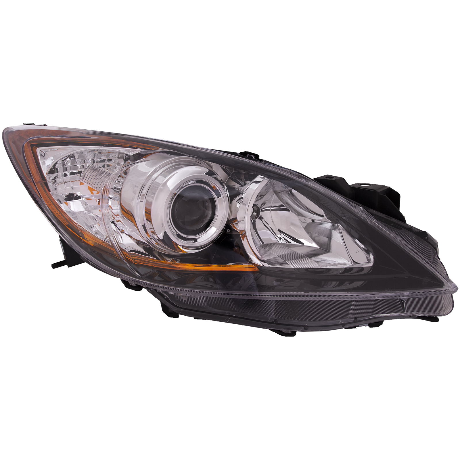 Right Passenger Side Headlight For 10-13 Mazda 3