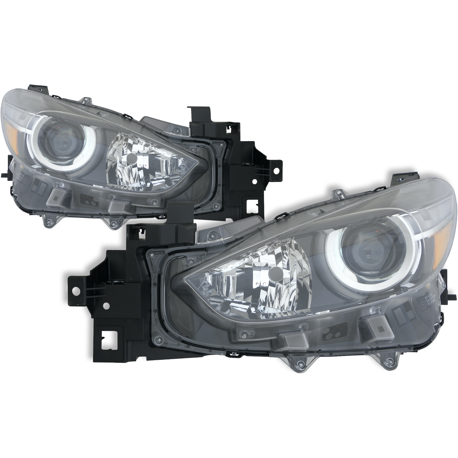 Headlight Set For 17-18 Mazda 3; CAPA Certified