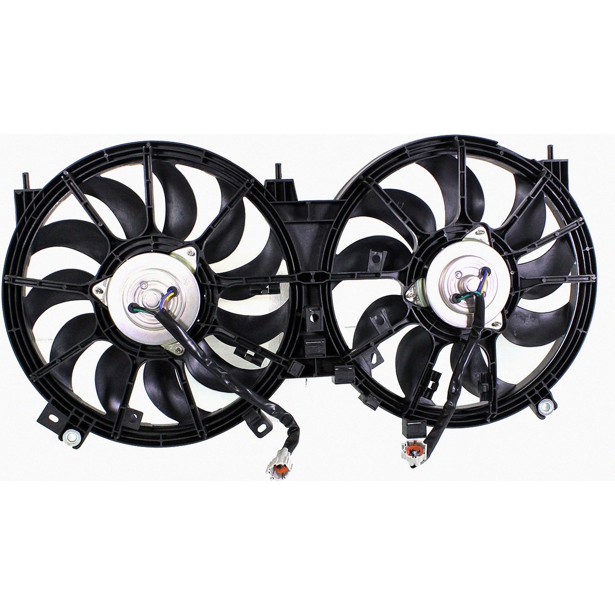 Dual Radiator And Condenser Fan Assembly For 09-14 Nissan Murano, 11-14 Nissan Quest