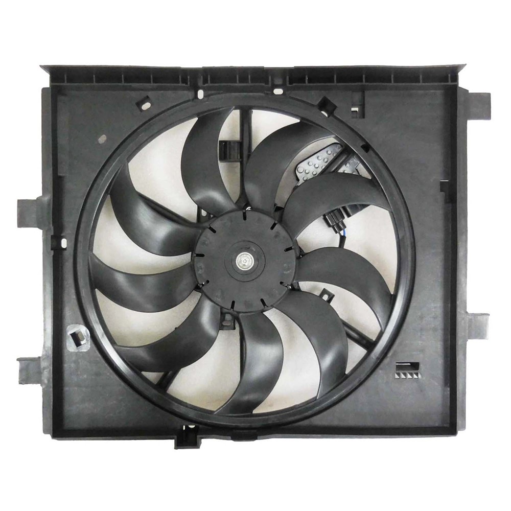 Dual Radiator And Condenser Fan Assembly For 15-17 Nissan Juke