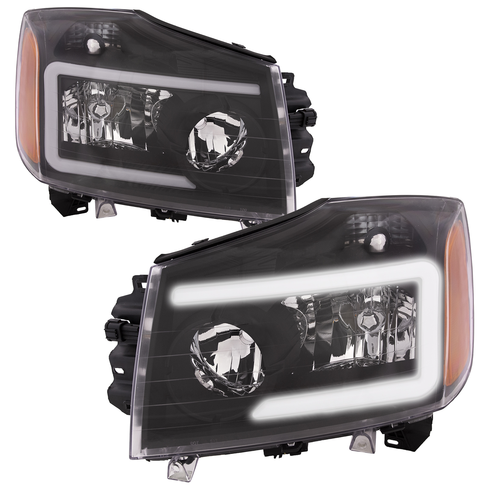 Headlight Set For 04-15 Nissan TITAN
