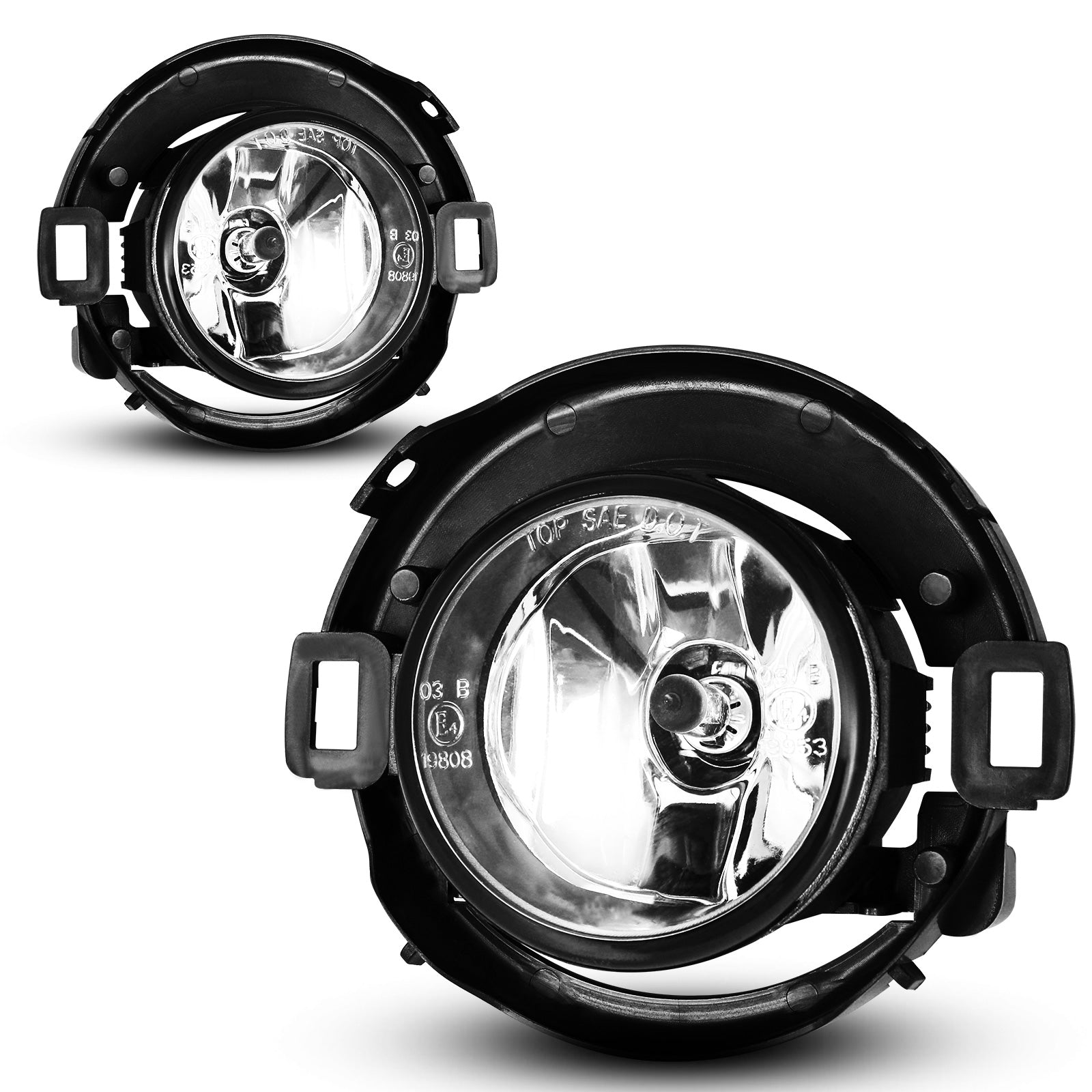 Fog Light Set For 10-19 Nissan Frontier, 05-15 Nissan Xterra