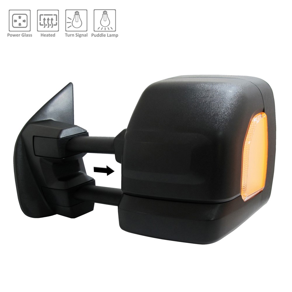 Left Driver Side Door Mirror For 19 Nissan TITAN XD