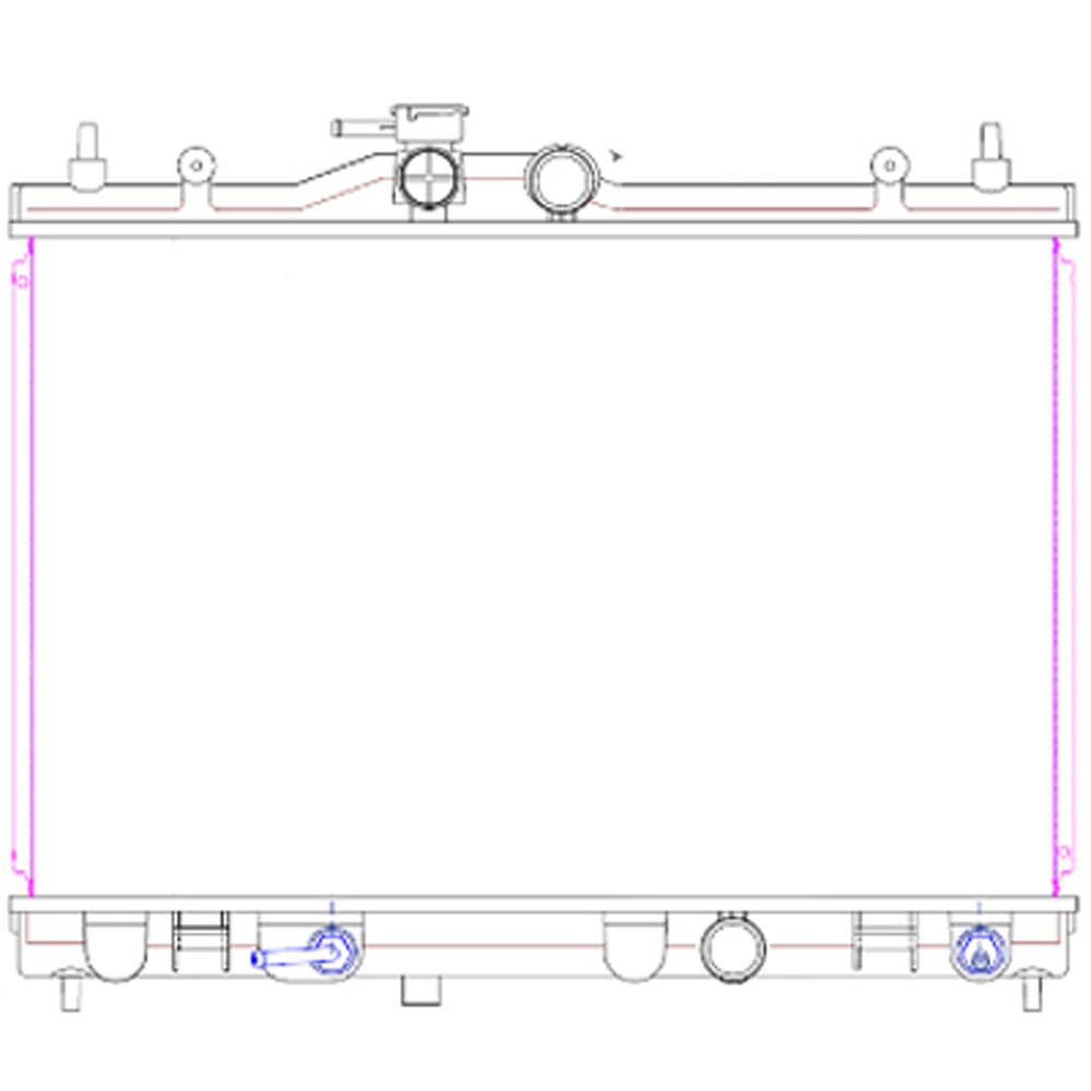 Radiator For 07-11 Nissan Versa