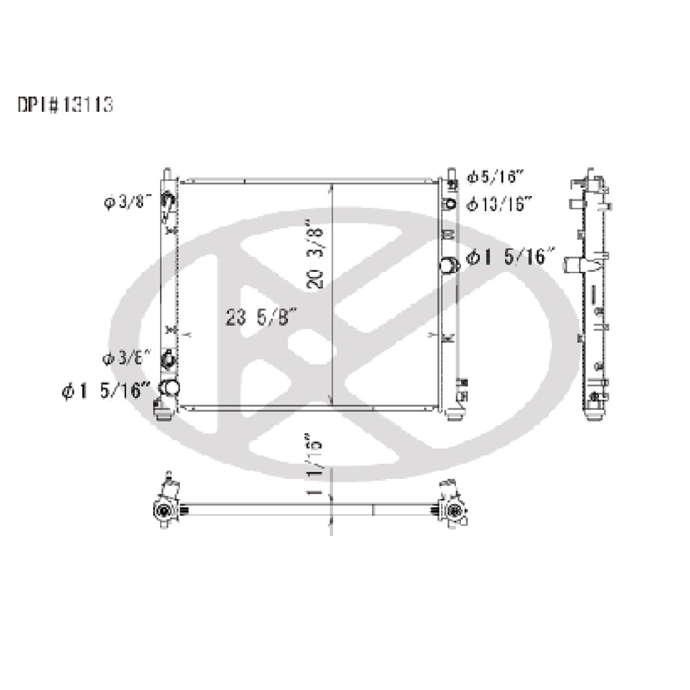 Radiator For 04-09 Cadillac SRX, 05-06 Cadillac STS