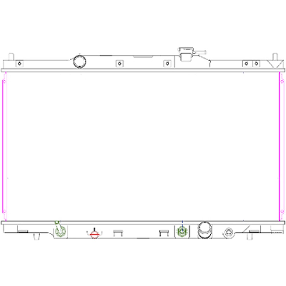 Radiator For 07-11 Honda Element