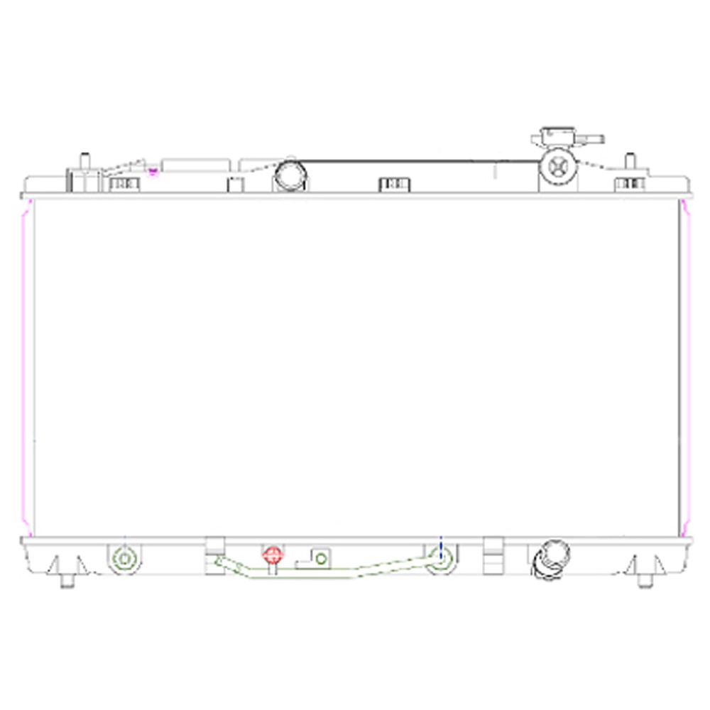 Radiator For 07-12 Lexus ES350, 07-12 Toyota Camry