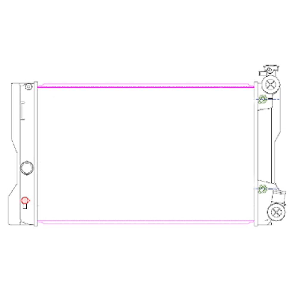 Radiator For 09-10 Pontiac Vibe, 09-10 Toyota Corolla, 09-13 Toyota Matrix