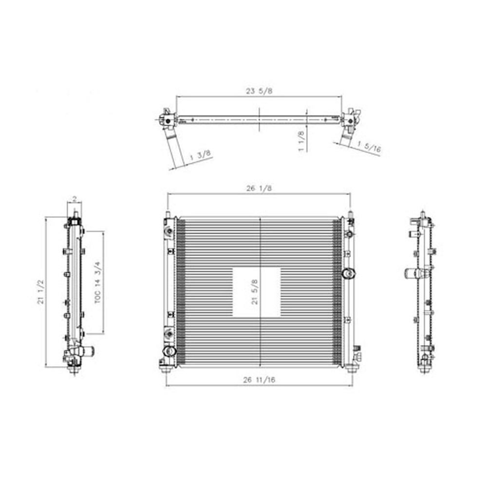 Radiator For 08-11 Cadillac CTS