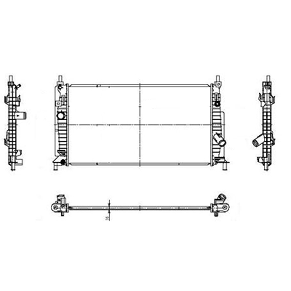 Radiator For 10-13 Mazda 3