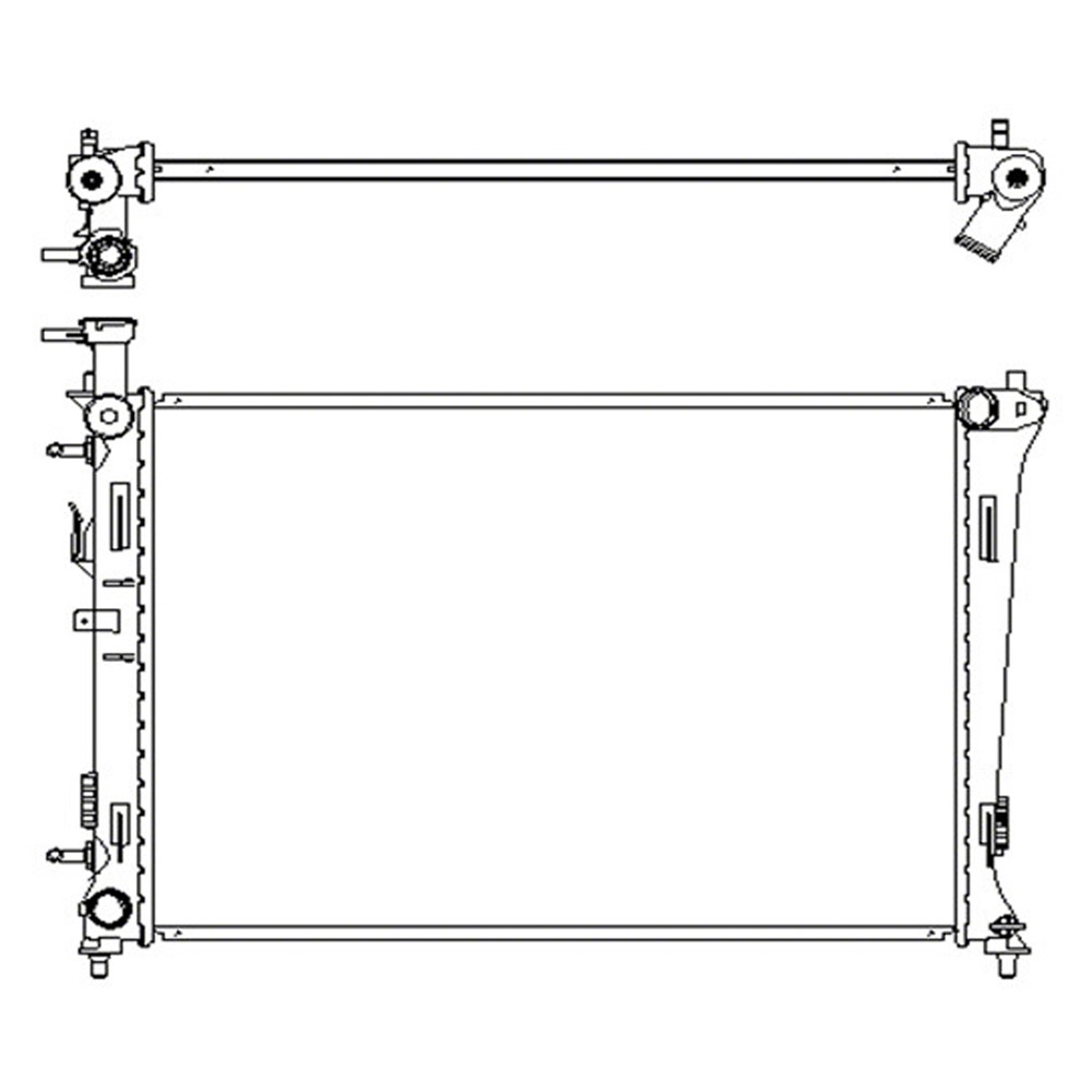 Radiator For 10-13 Kia Forte, 10-13 Kia Forte Koup