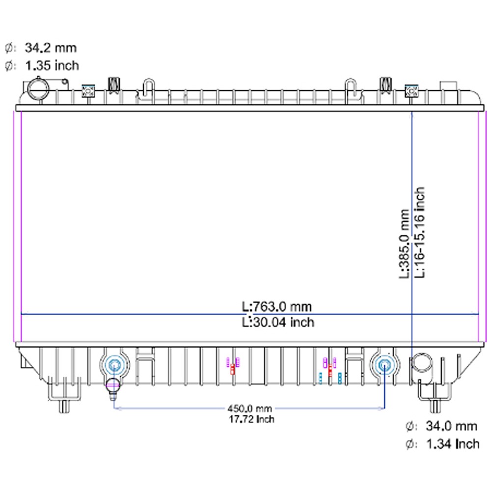 Radiator For 10-11 Chevrolet Camaro