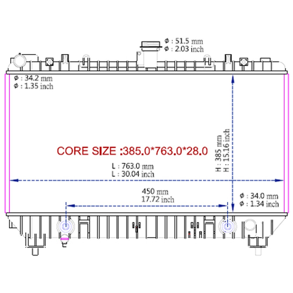 Radiator For 10-11 Chevrolet Camaro