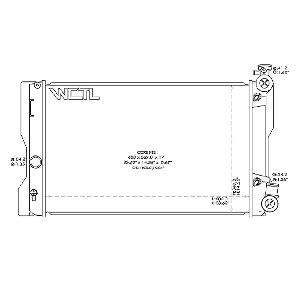 Radiator For 09-13 Toyota Corolla, 09-13 Toyota Matrix