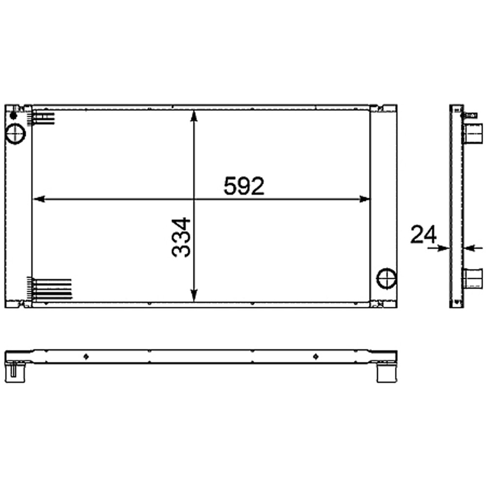 Radiator For 07-15 Mini Cooper, 11-16 Mini Cooper Countryman, 13-16 Mini Cooper Paceman