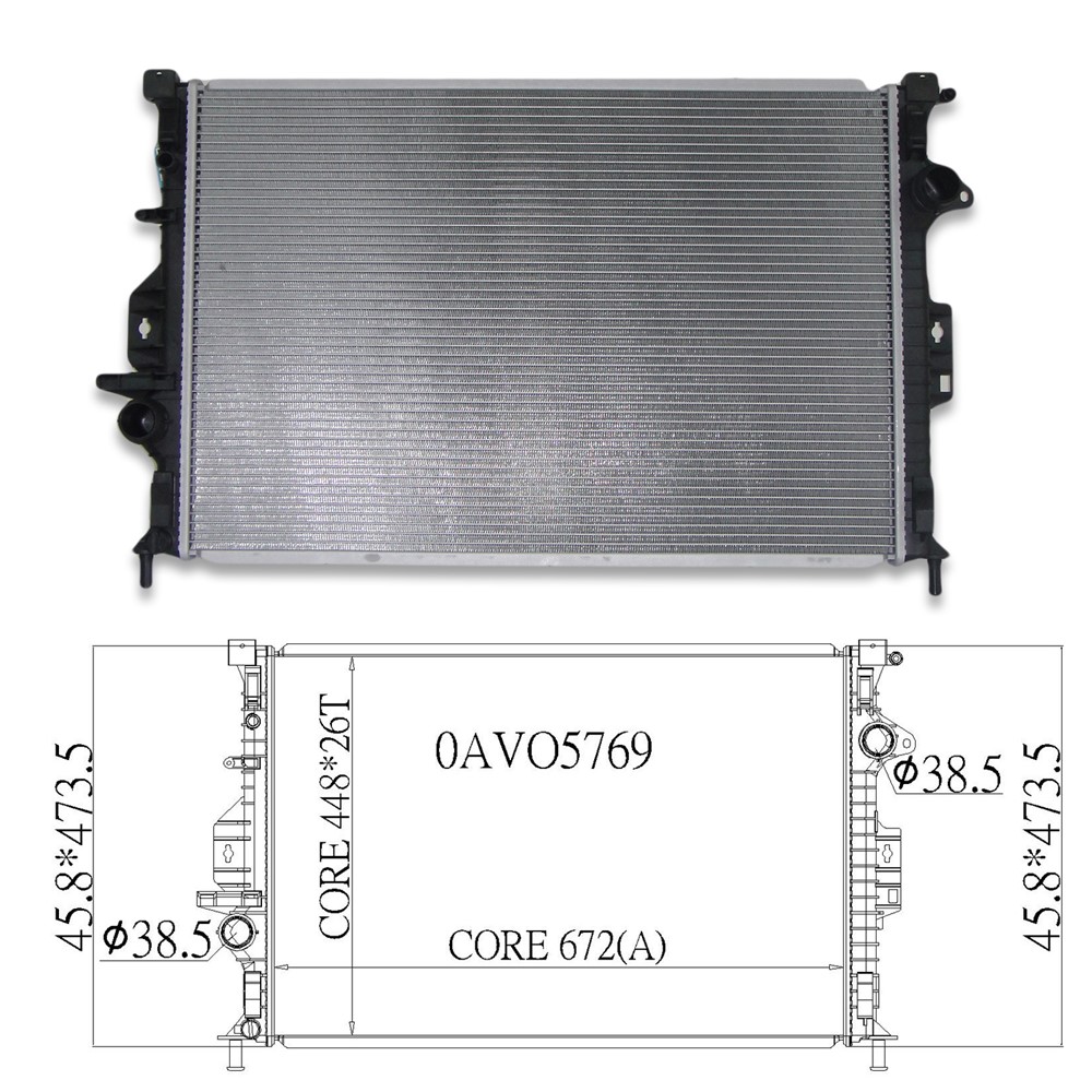 Radiator For 2007-2019 Land Rover Volvo