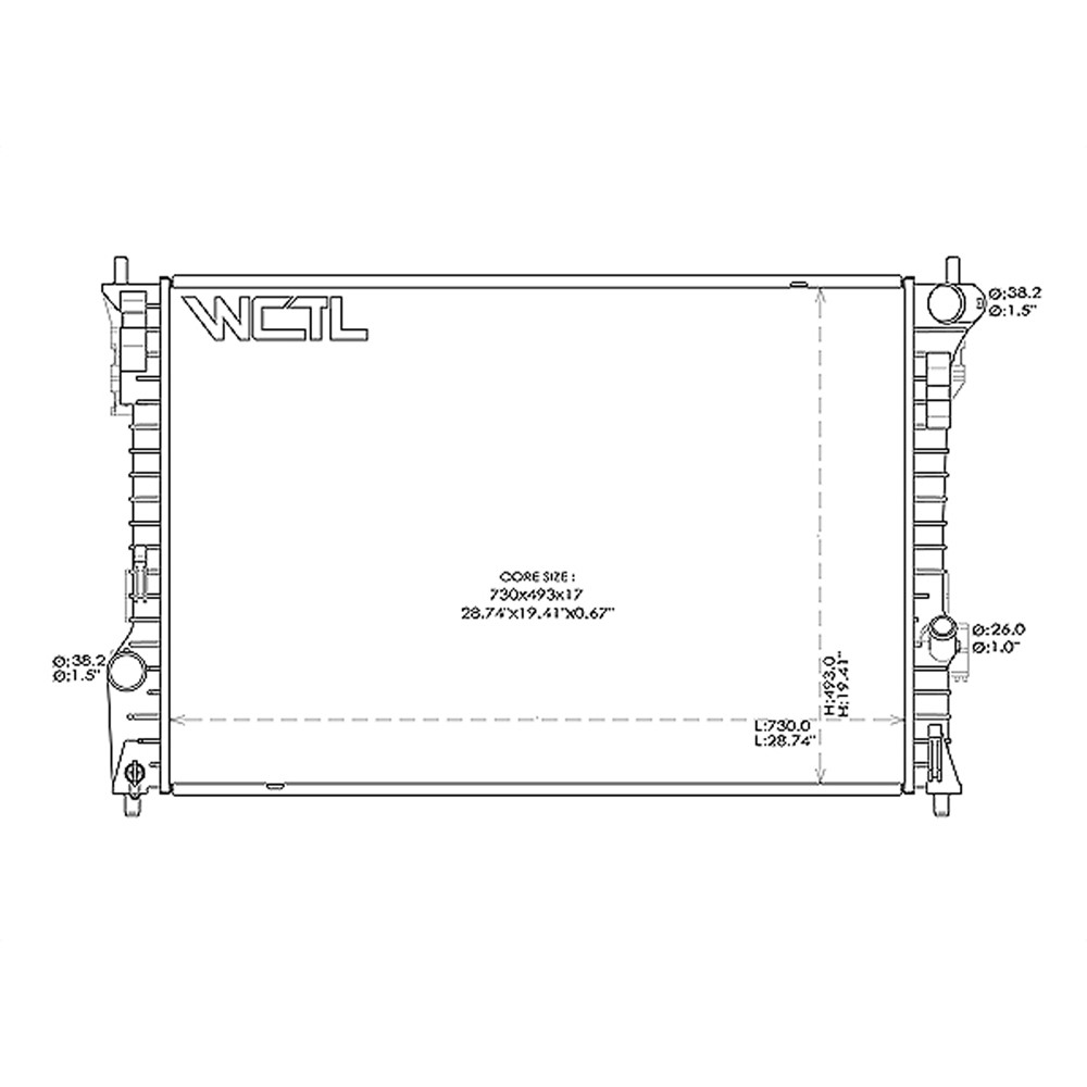 Radiator For 11-13 Ford Explorer