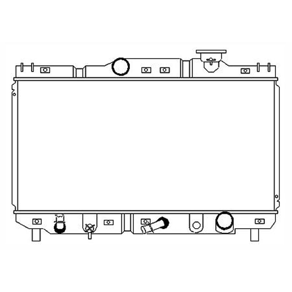 Radiator For 92-95 Toyota Paseo, 91-94 Toyota Tercel