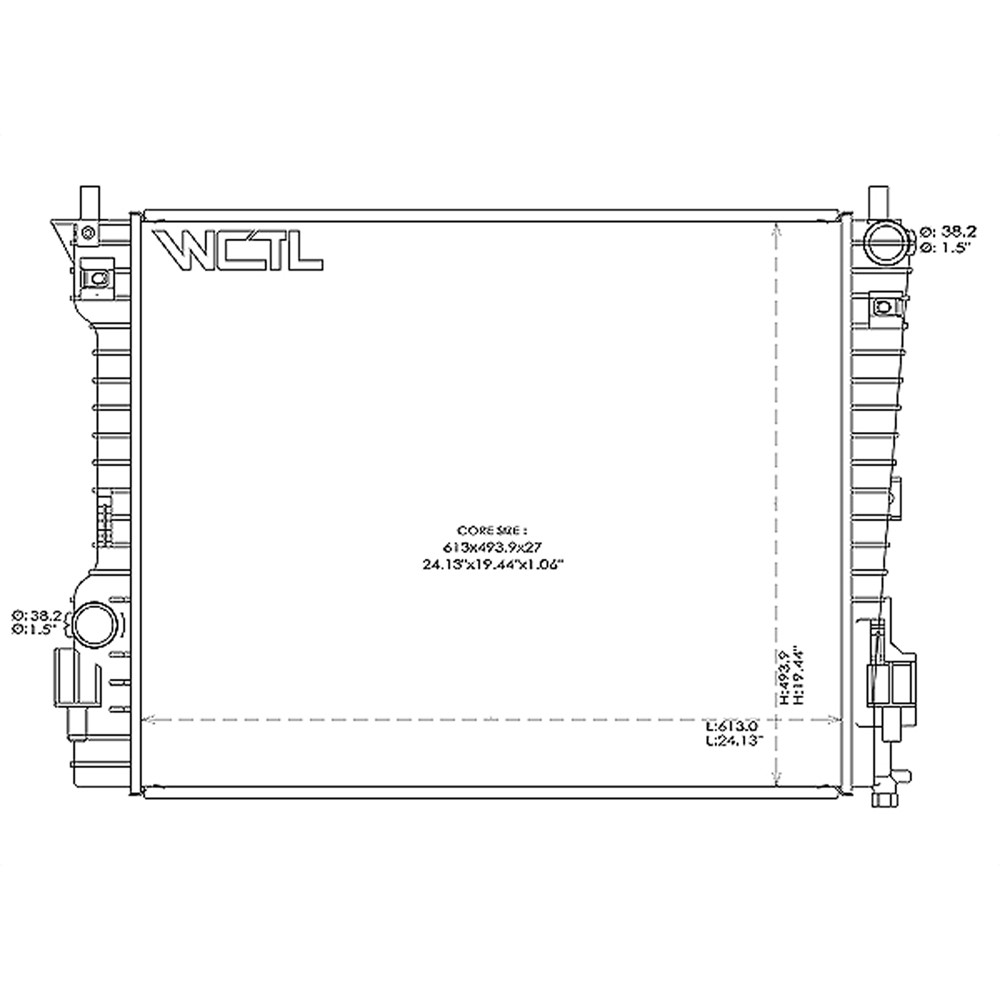 Radiator For 11-14 Ford Mustang