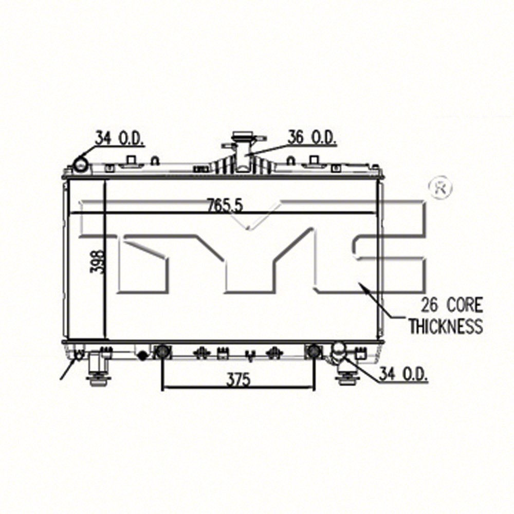 Radiator For 12-15 Chevrolet Camaro