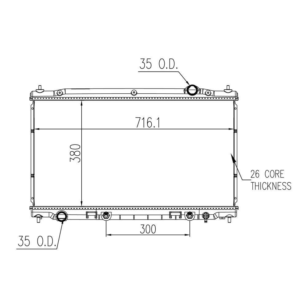 Radiator For 14-15 INFINITI Q50