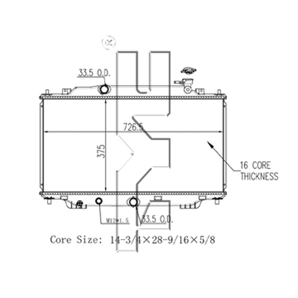 Radiator For 14-18 Mazda 3, 14-18 Mazda 3 Sport