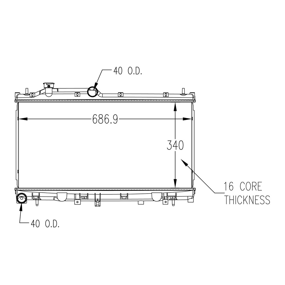 Radiator For 14-18 Subaru Forester