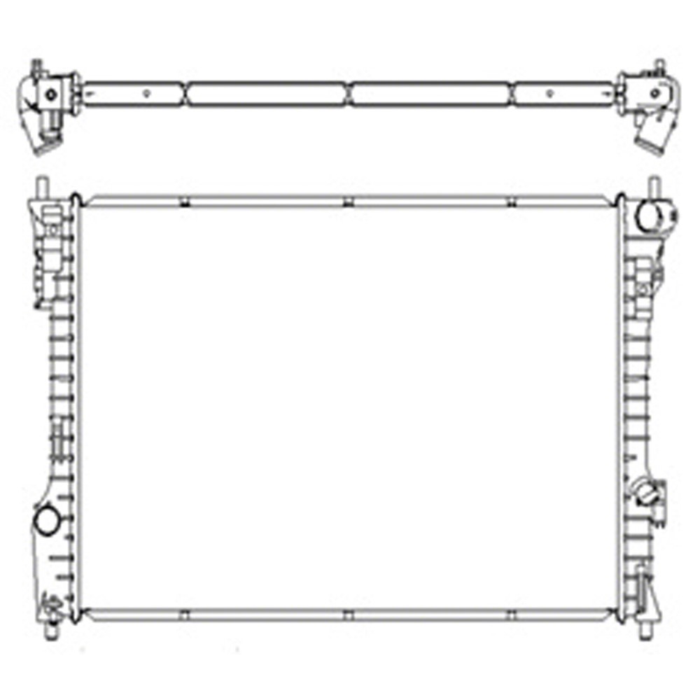 Radiator For 13-19 Ford Flex, 13-19 Lincoln MKT