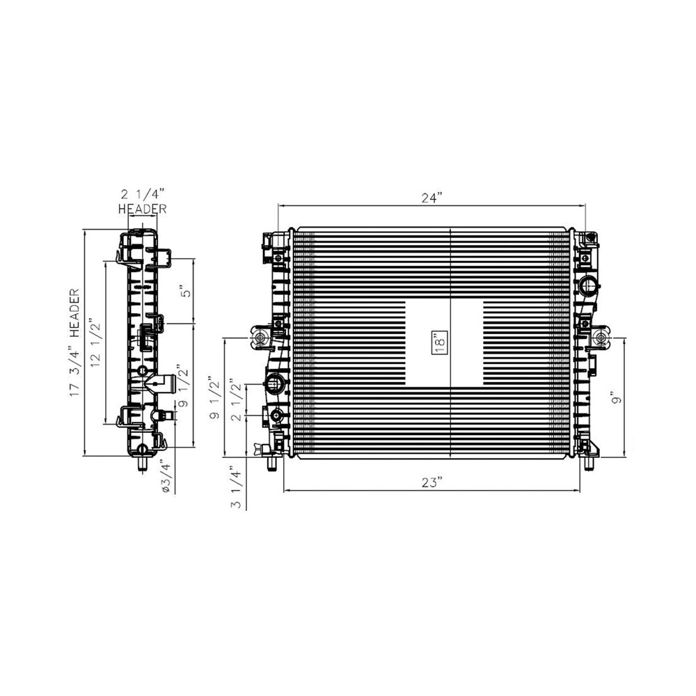 Radiator For 14-19 Chevrolet Corvette