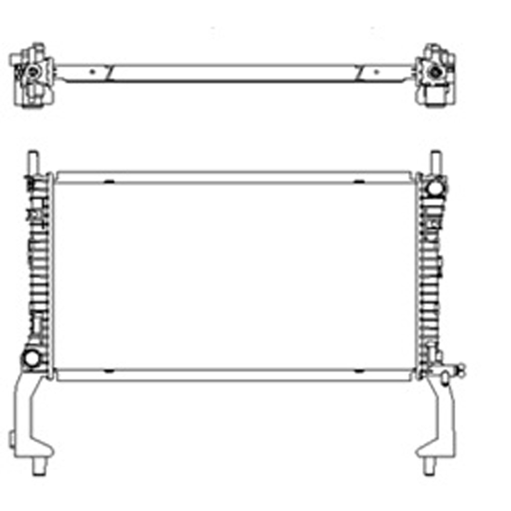 Radiator For 15-23 Ford Mustang