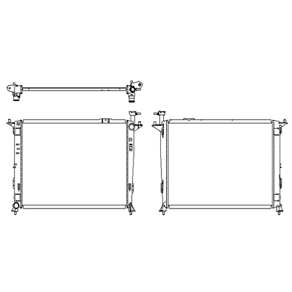 Radiator For 16-18 Kia Sorento
