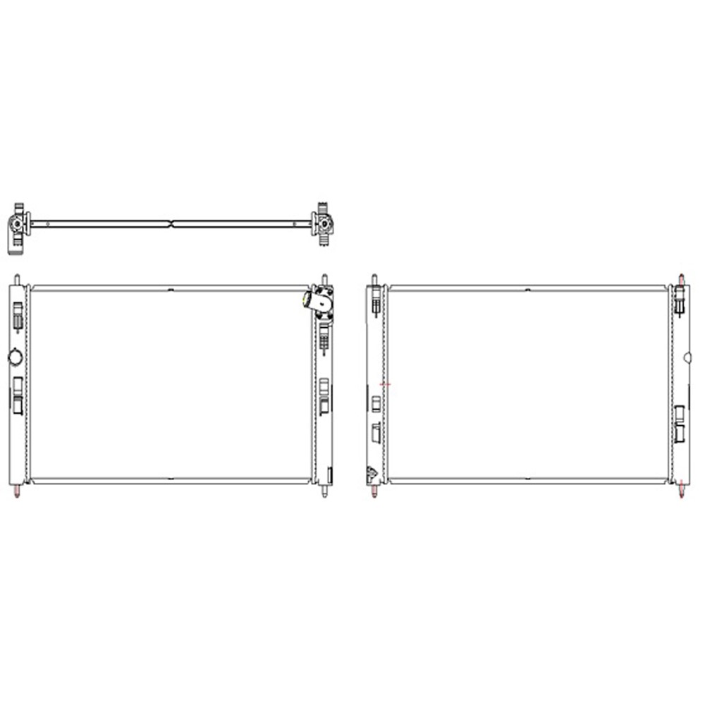Radiator For 14-17 Mitsubishi Lancer, 16-20 Mitsubishi Outlander Sport, 16-20 Mitsubishi RVR