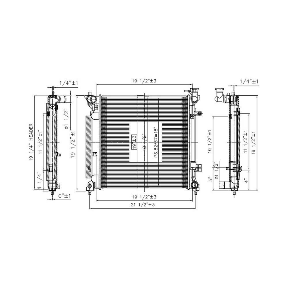 Radiator For 16-22 Acura ILX