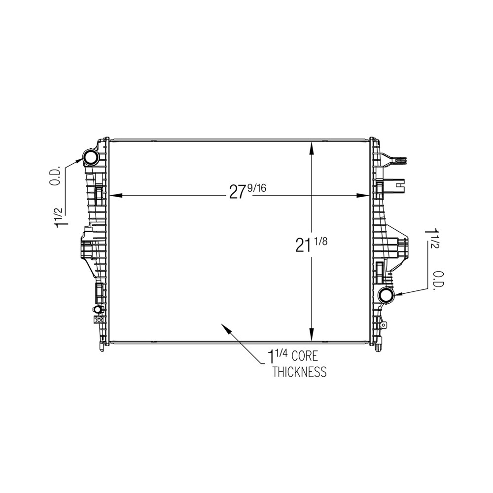 Radiator For 11-18 Porsche Cayenne